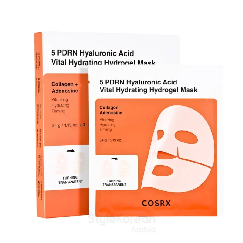 Cosrx 5 PDRN Acido Ialuronico Hydrogel 34g 3 pz — Maschera viso