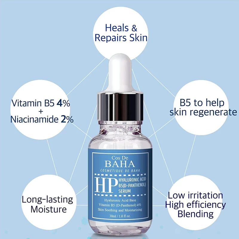 Cos de Baha HP Siero Acido Ialuronico Vitamina B5 30 ml — Siero viso