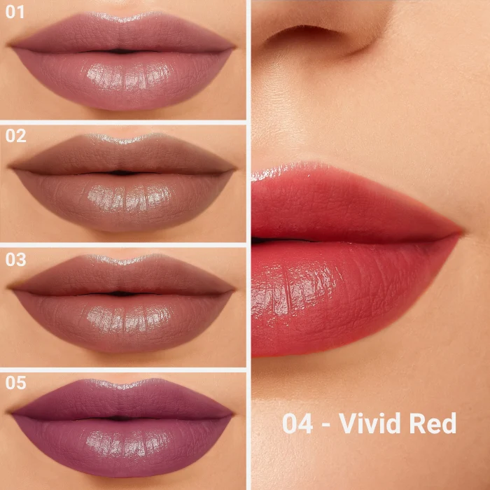 Rossetto idratante 04 Vivid Red