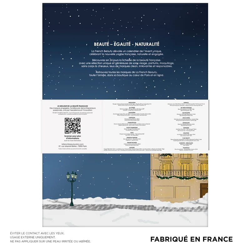 Calendrier de l'Avent La French Beauty 2025 - 24 pépites françaises