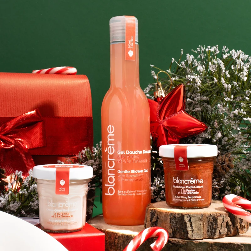 Coffrets bien être corps - Gua Sha - Fraise & Grenade