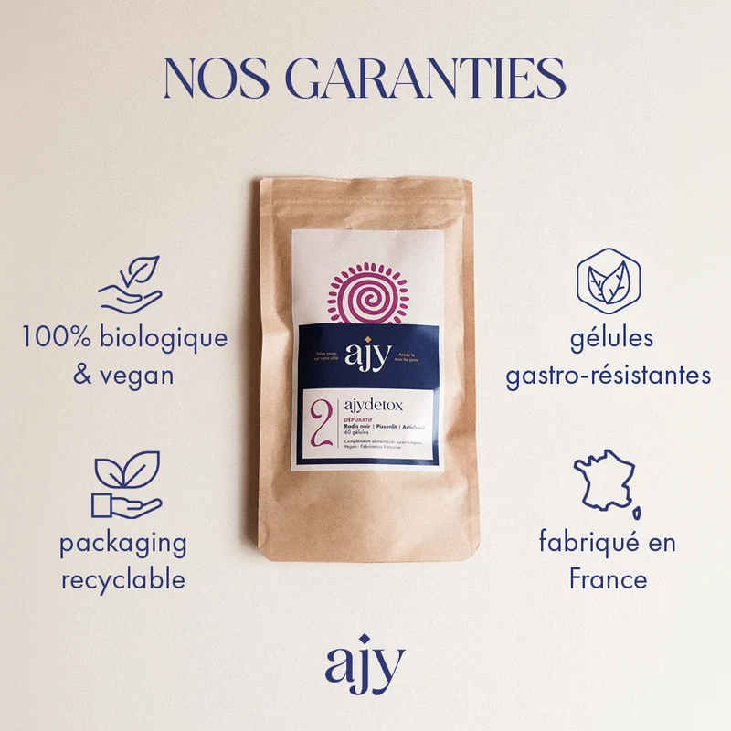 AJYDETOX BIO - Digestion et foie - Compléments alimentaires - Dépuratif