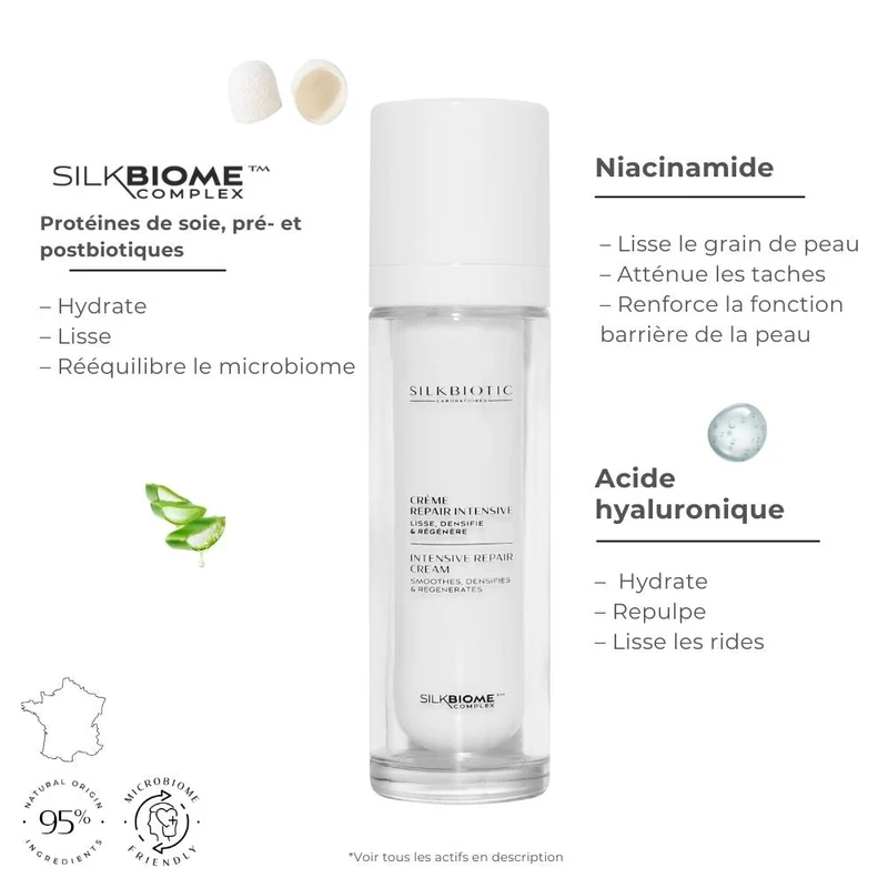 Crème Repair Intensive – Visage – 50ml – SILKBIOTIC
