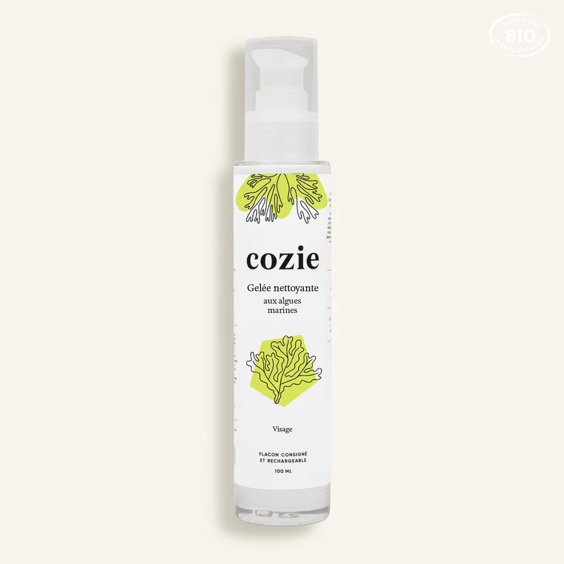 Gelée nettoyante visage aux algues marines
