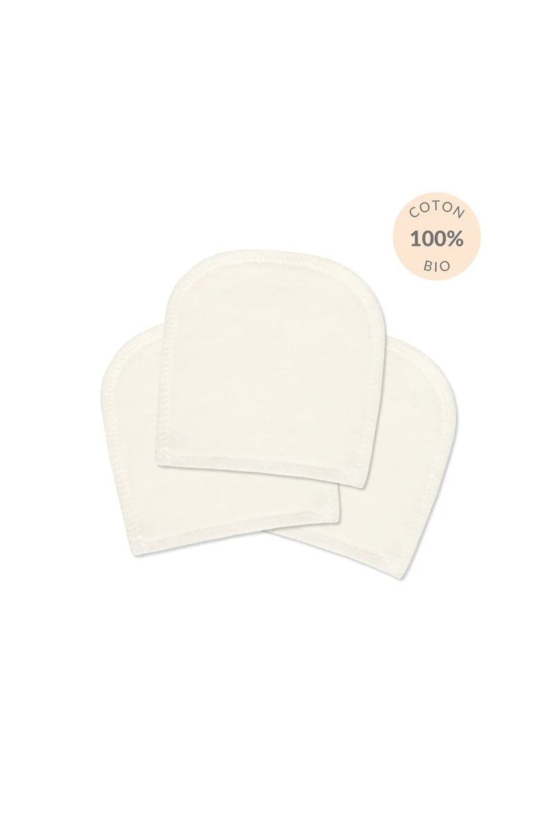 Gants nettoyants et démaquillants en coton BIO - 3 gants