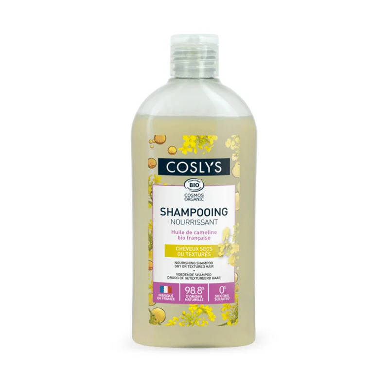 Coslys • Shampoing nourrissant à l'huile de cameline - Pour cheveux secs ou texturés - 250ml