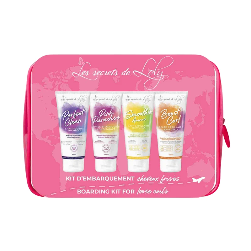 Trousse Voyage en 4 Etapes - Cheveux Frisés