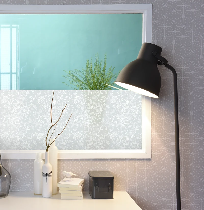 Vitrostatic Sichtschutzfolie Fenster "Blumen"