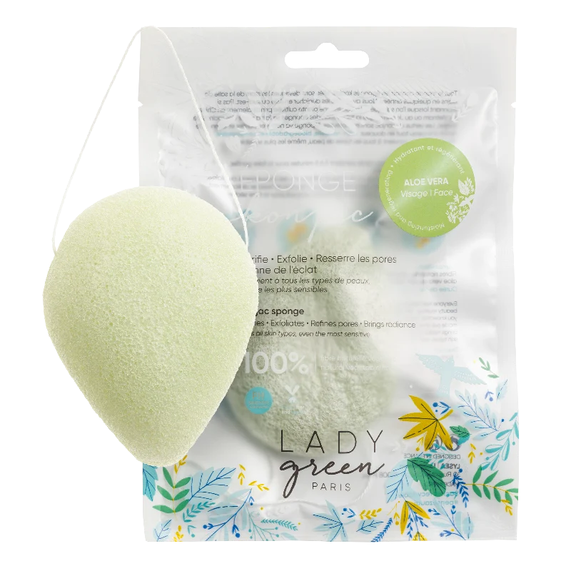 Eponge Konjac Visage - aloe vera