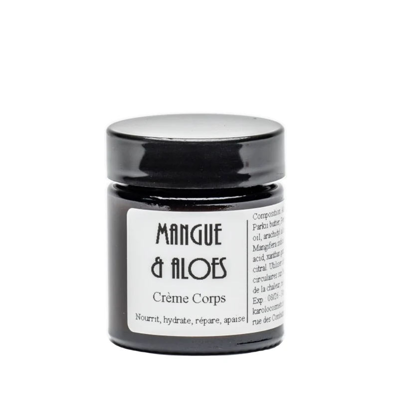 K'Rolo Cosmetics • Crème corps mangue et aloes vera - 30ml