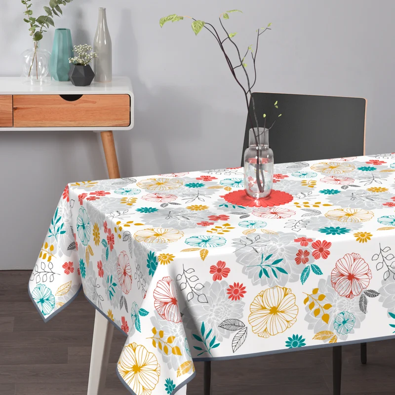 Wachstischdecke Blumen