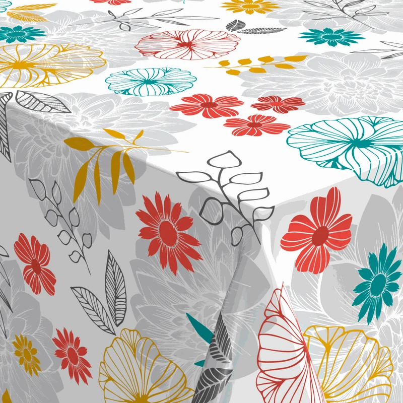 Wachstischdecke Blumen