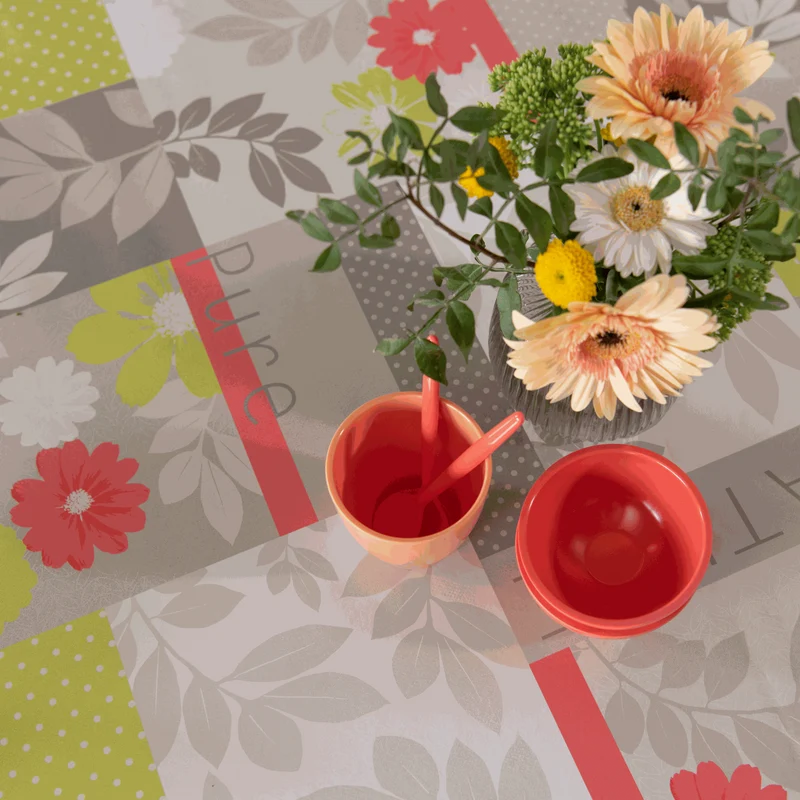 Wachstischdecke Blumen