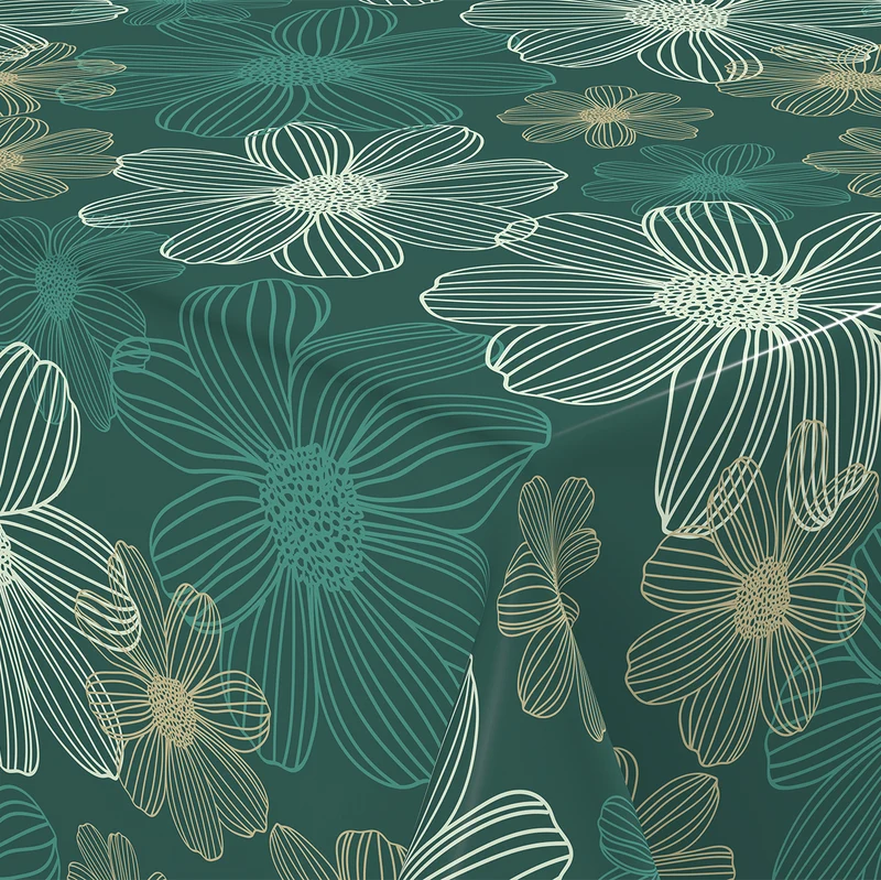 Wachstischdecke Blumen