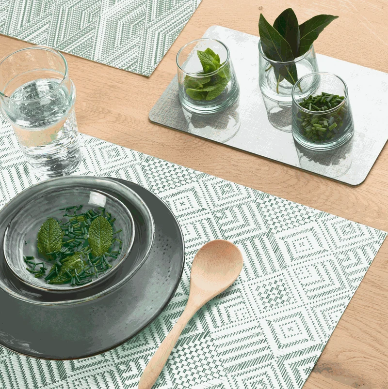 gewebtes Tischset Geometrie