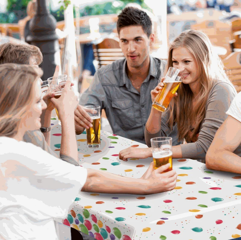 Tischdecke Party, ideal für Biertische
