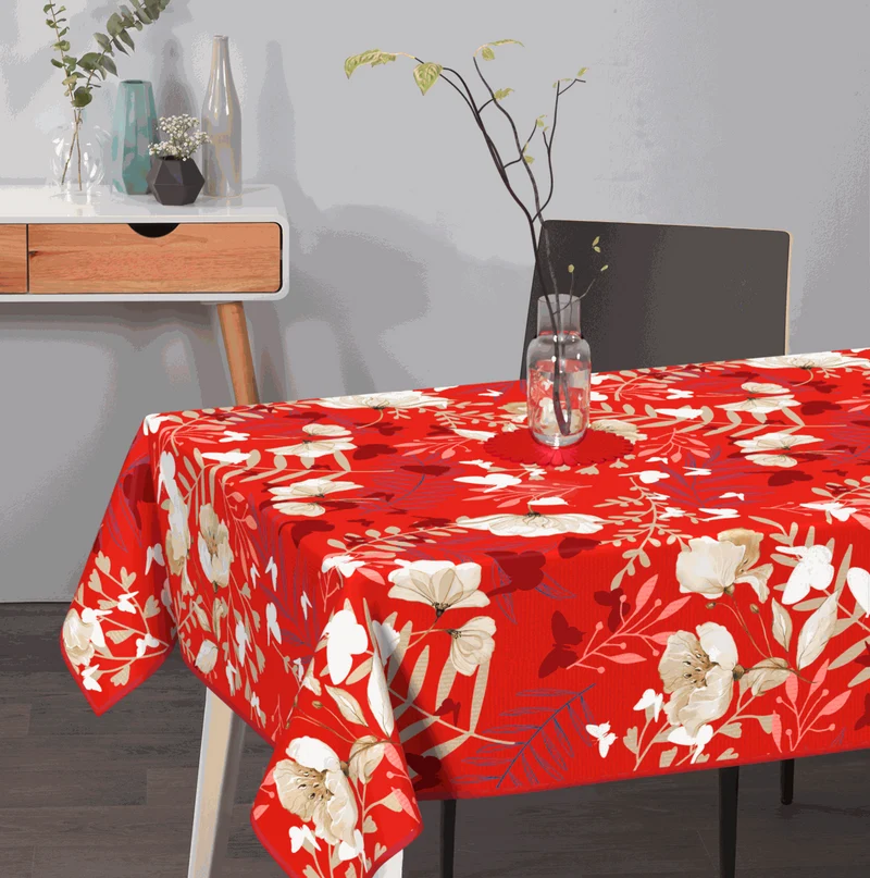 Textile Tischdecke Blumen