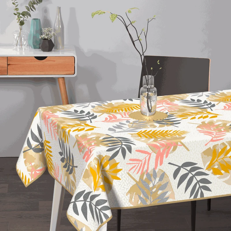 Textile Tischdecke Blätter