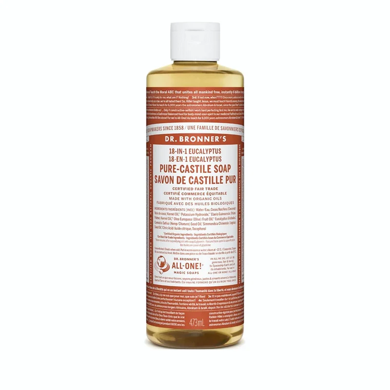 Dr Bronner's - Savon liquide pur végétal - Eucalyptus 475 ml