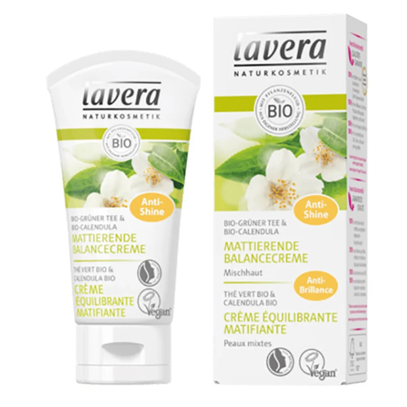 Crème équilibrante matifiante au thé vert bio