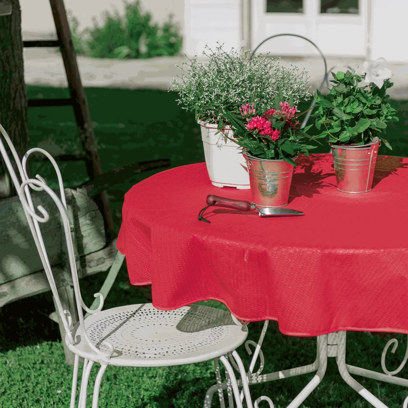Gartentischdecke Rot