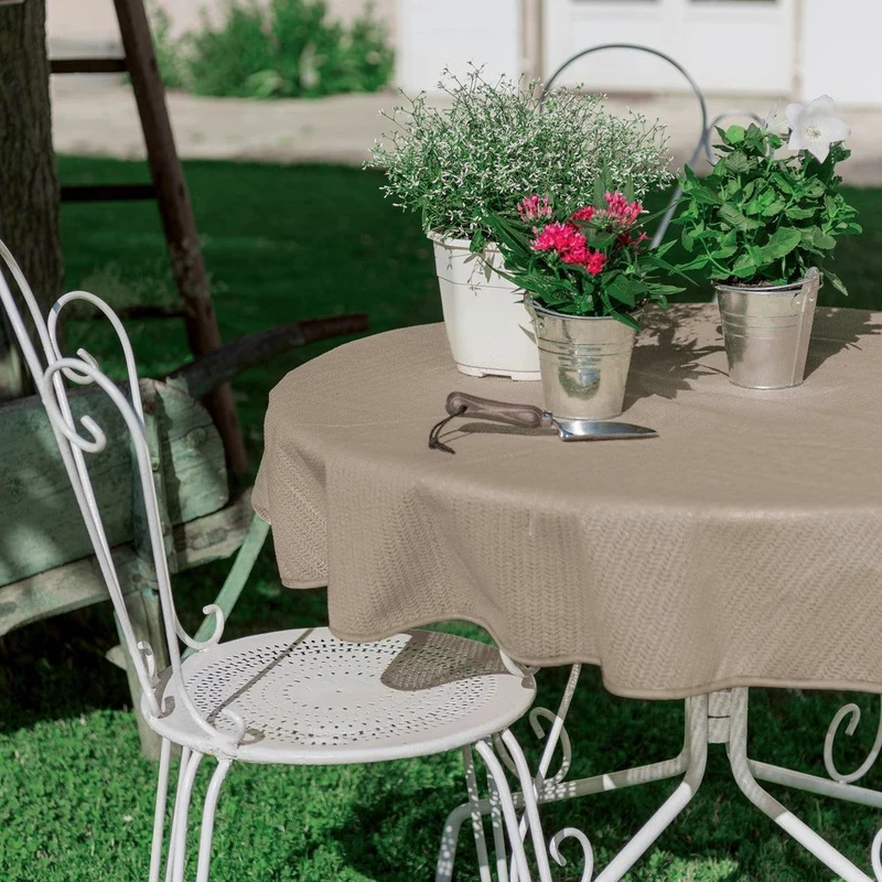 Gartentischdecke Taupe