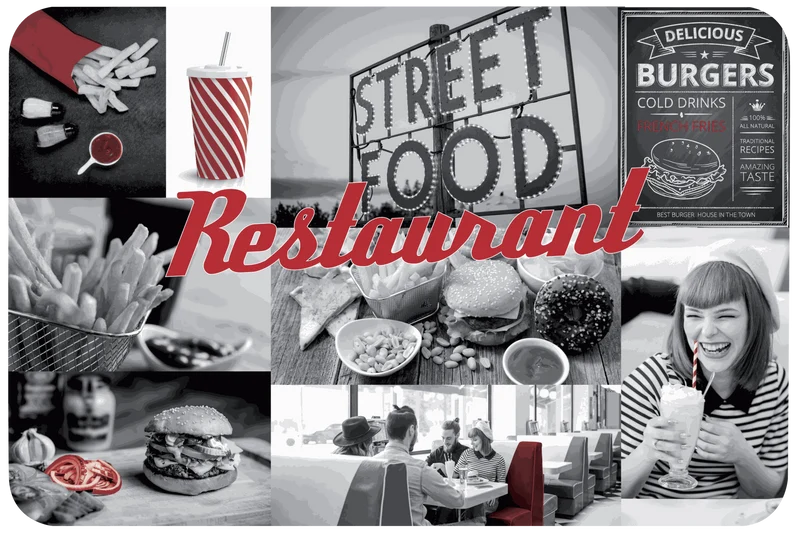 Tischset Food, rechteckig
