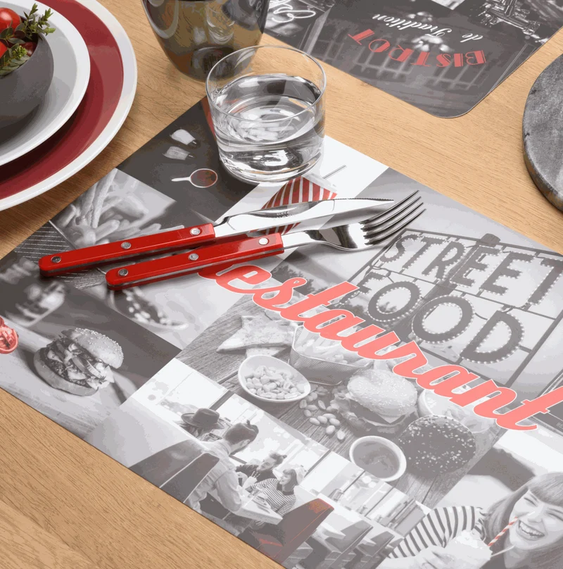 Tischset Food, rechteckig