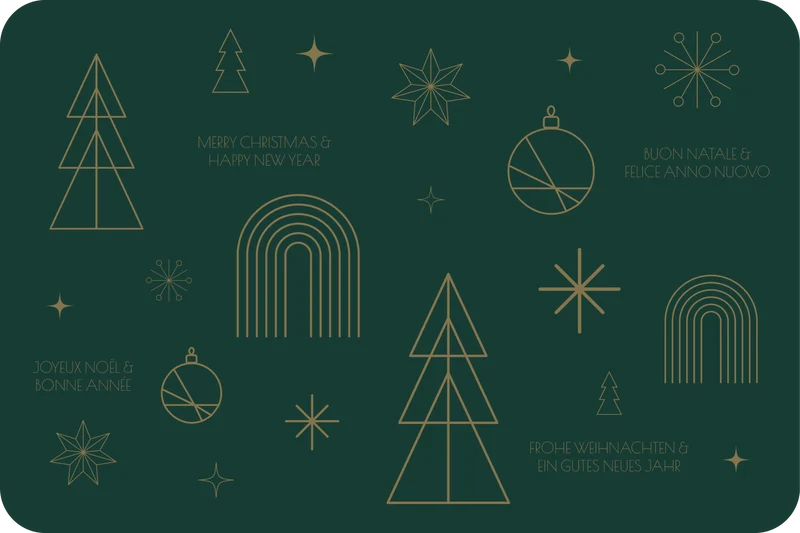 Tischset Weihnachten, rechteckig