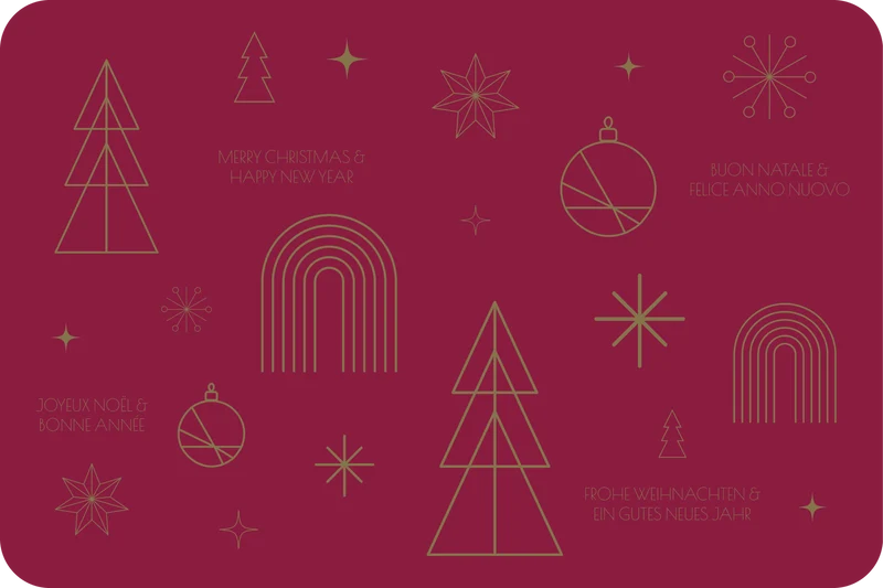 Tischset Weihnachten, rechteckig