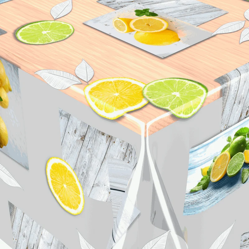 Tischfolie Transparent "Zitrone"