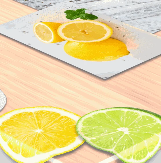 Tischfolie Transparent "Zitrone"