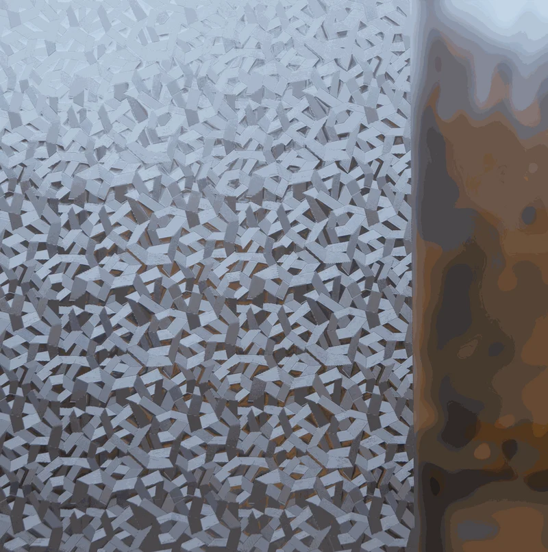 Vitrostatic Sichtschutzfolie Fenster "Geometrisches Muster kantig"