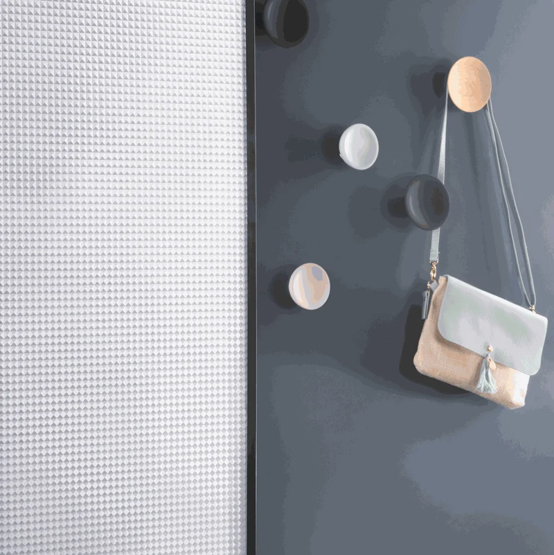 Vitrostatic Sichtschutzfolie Fenster "Geometrisches Muster kantig"