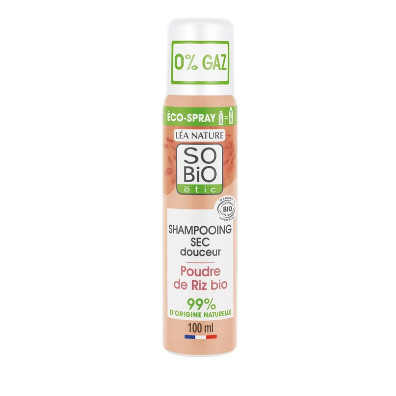 So Bio étic • Shampoing sec douceur pour tous types de cheveux à la poudre de riz bio