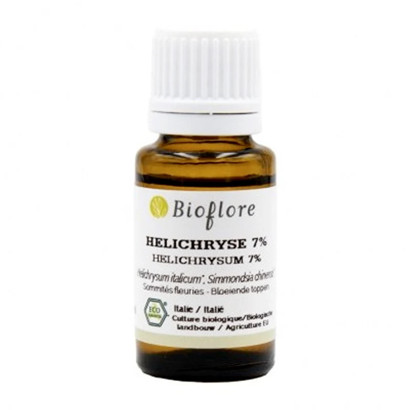 Bioflore - Huile essentielle d'Hélichryse italienne bio dilution 7% - 15 ml