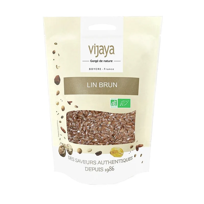 Vijaya - Graines de lin brun bio 500g