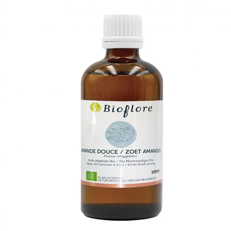 Bioflore - Huile végétale d'Amande douce vierge Bio - 100 ml
