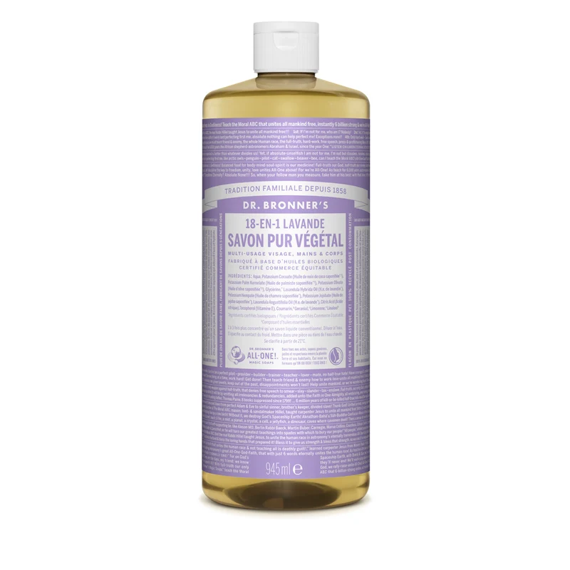 Dr Bronner's - Savon liquide pur végétal - Lavande 945 ml