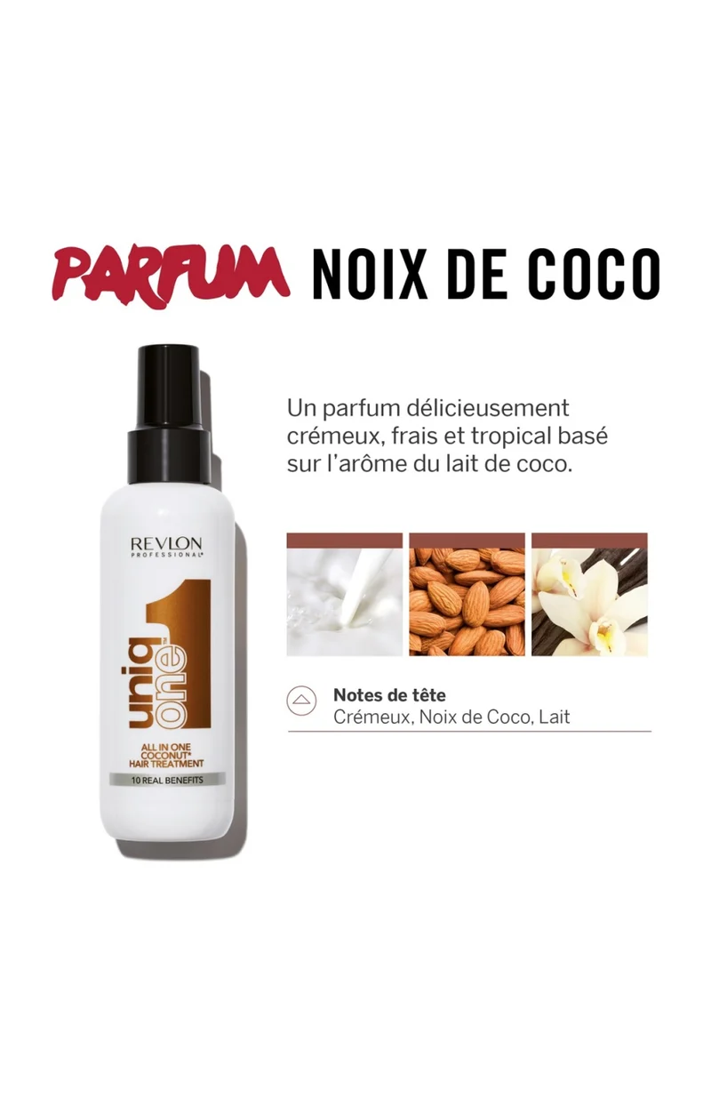 Spray nourrissant 10-en-1 - UniqOne - Noix de coco - Cheveux - 150 ml
