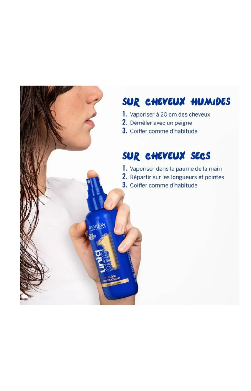 Soin sans rinçage 10 bienfaits - Uniq One - Tous types de cheveux - 150 ml