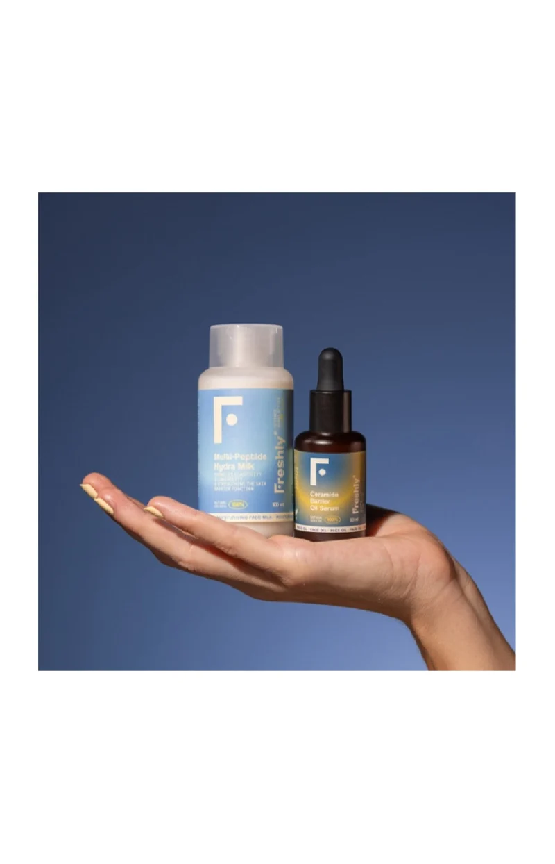 Sérum protecteur & lait hydratant - Céramides & peptides - Visage