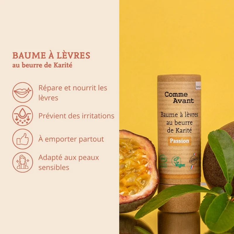 Baume à Lèvres au Beurre de Karité