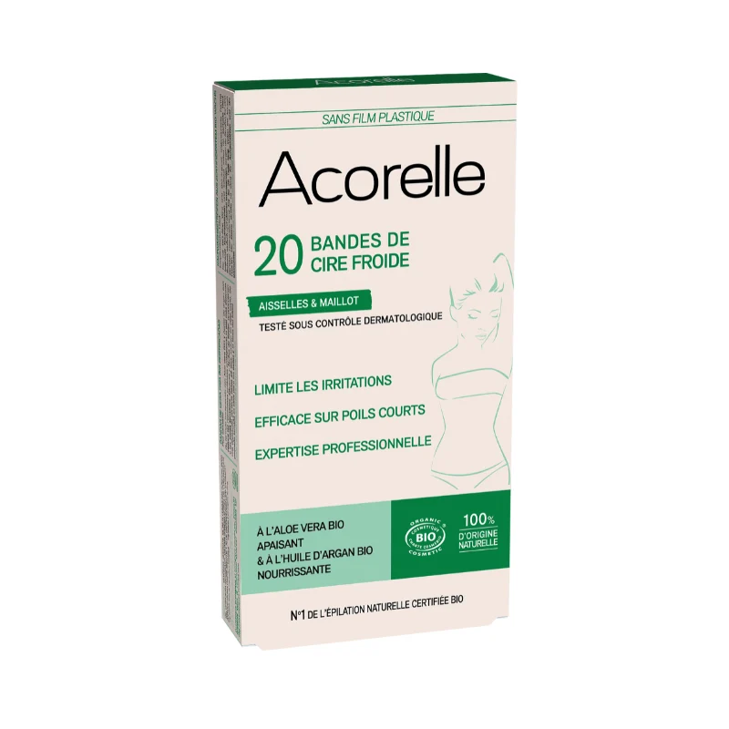 Bandes de Cire Froide Aisselles & Maillot x 20