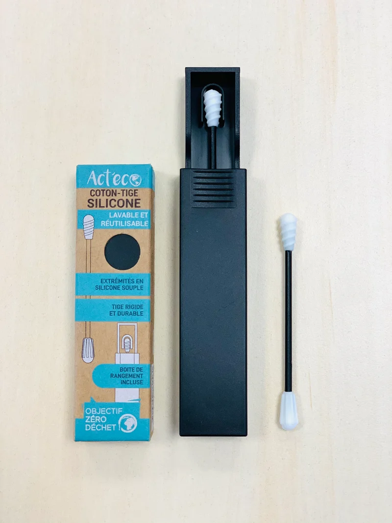 Coton-tige en Silicone Réutilisable
