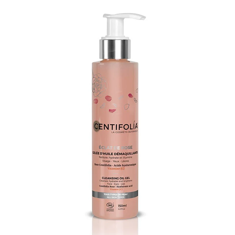 Gelée d'Huile Démaquillante Éclat de Rose