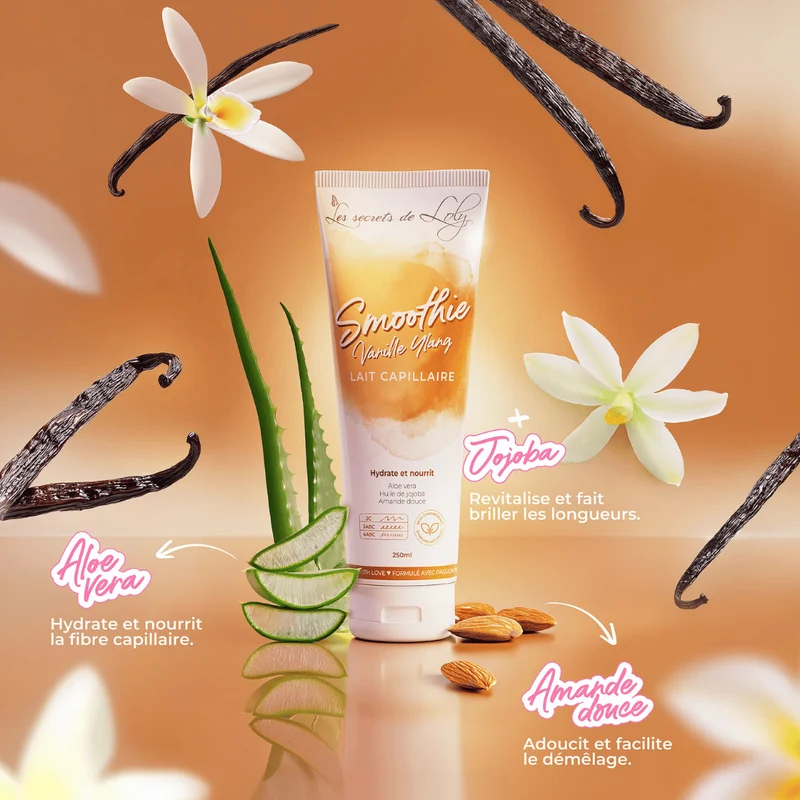 Lait Sans Rinçage Capillaire - Smoothie Vanille Ylang-Ylang