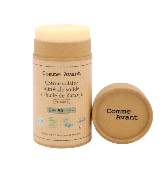 Crème Solaire Minérale Solide SPF50 Comme Avant
