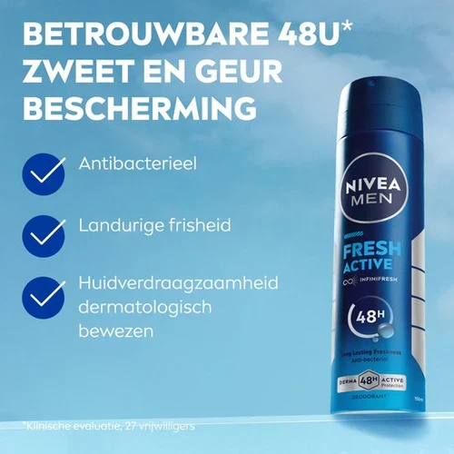 Nivea Man Déodorant Fresh Active 48H Protect Spray