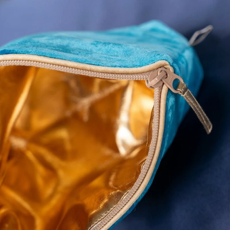 Lavender Make-Up Bag Jade Silk Velvet